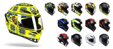 AGV K1 2018+ Sports Motorbike Lightweight Helmet with Spoiler and Pinlock Ready