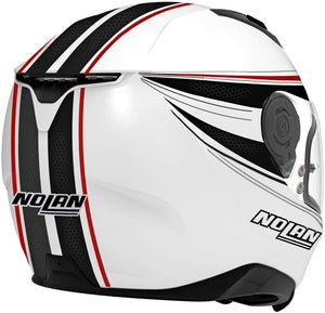 Nolan N87 RAPID N-Com Metal White Motorcycle Helmet Pinlock RIDE BEST BUY