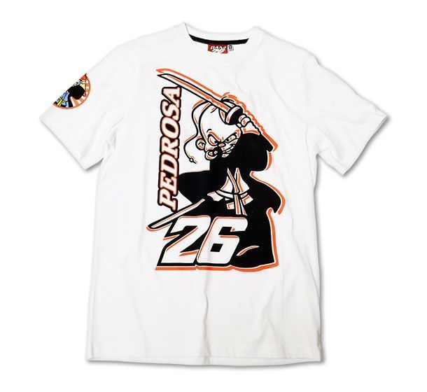 Dani Pedrosa 26 White T-shirt Official MotoGP Merchandise