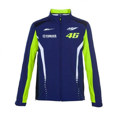 Valentino Rossi Yamaha M1 Mens Blue Softshell Jacket MotoGP Merchandise VR46