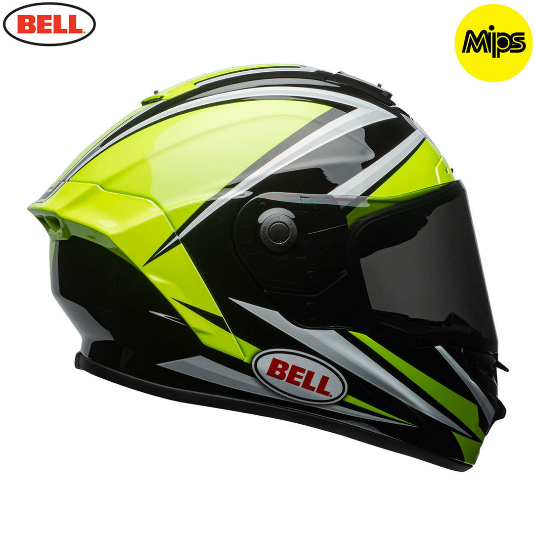 Bell Street 2018 Star Mips Impact Technology Torsion/IOM Motorcycle Helmet