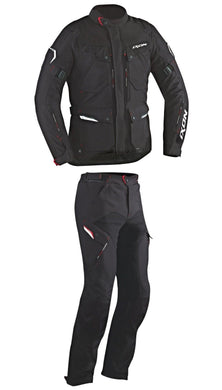 IXON CROSSTOUR HP Black Textile Motorbike Jacket/Trousers Waterproof/Vented/Warm