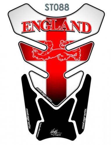 England Motorbike Motografix Tankpad Protector/St.George/English