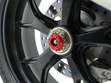 Load image into Gallery viewer, DUCATI Hypermotard Red Rear Spindle Bobbins by Evotech Performance