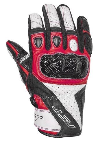 RST STUNT 3 CE Red Motorbike Leather Short Sports 2123 Gloves cheap!