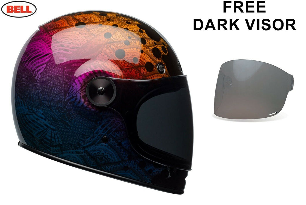 BELL Cruiser 2018 BULLITT SE Hart Luck Metallic Bubbles Retro Motorbike Helmet