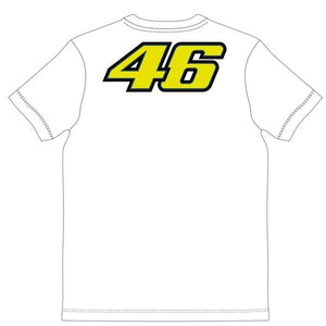 Valentino Rossi Mens White T-Shirt The Doctor Official MotoGP Merchandise VR46