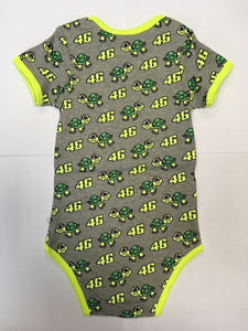 VR46 BABY BODY SUIT TURTLE Official Rossi Merchandise Babygrow/Playsuit