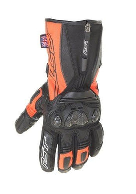 RST PARAGON V Waterproof FLO RED CE Leather Winter Motorcycle Touring Gloves