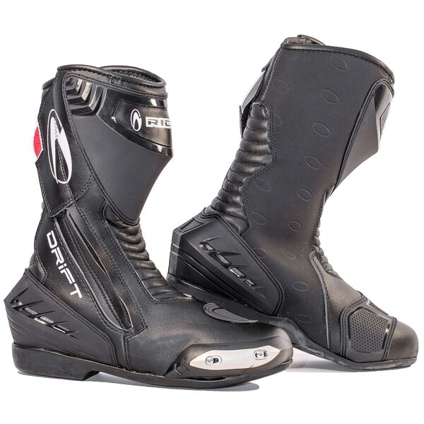 RICHA DRIFT Waterproof Leather Black/White Sports/Touring Motorbike Boots