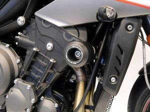 Triumph Street Triple RX 2015-16 Frame Crash Protection by Evotech Performance