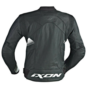 IXON VOLTAGE Leather Black/Red/White Sports Motorbike Jacket CE Certified