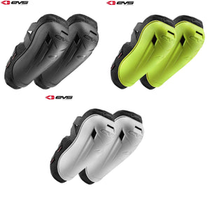 EVS Adult ELBOW Guards White/Yellow/Black Motocross MX Off-Road Downhill MTB