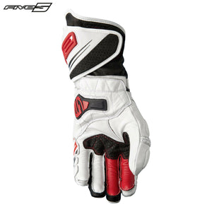 Five RFX2 Motorbike Racing Sport Road Adult Carbon Knuckle Leather Gloves