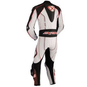 IXON ZENITH Kangaroo Leather Motorbike 1PC White/Black/Red Racing MotoGP Suit