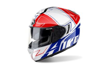 AIROH ST701 HPC Way Blue/Red/White Gloss Lightweight Motorbike ACU Gold Helmet