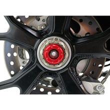 Load image into Gallery viewer, DUCATI Hypermotard 796 Rear Red Spindle Bobbins 2010-12 by Evotech Performance