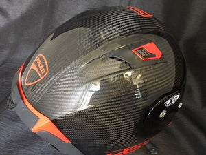 X-Lite X803 CARBON Puro Sport Gloss Motorbike Helmet with DUCATI Stickers