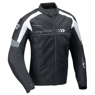 IXON ALLOY Black/Grey Summer Vented Textile Motorbike Waterproof Jacket