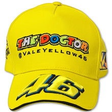 Load image into Gallery viewer, Valentino Rossi 46 The Doctor MotoGP Yellow Paddock Cap Baseball Hat VR46
