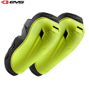 EVS Adult ELBOW Guards White/Yellow/Black Motocross MX Off-Road Downhill MTB