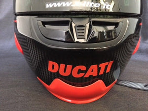 X-Lite X803 CARBON Puro Sport Gloss Motorbike Helmet with DUCATI Stickers