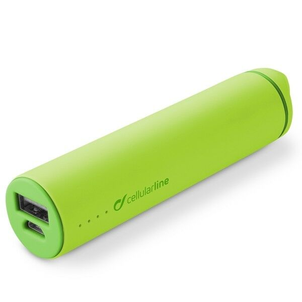 INTERPHONE Cellularline GREEN Powerbank the portable USB charger/Micro USB cable