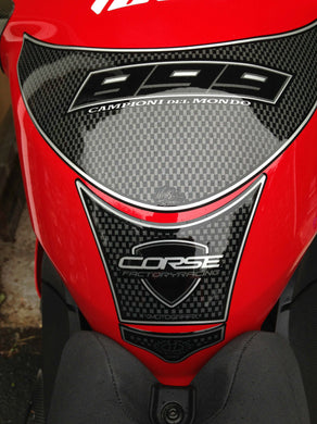 Ducati Panigale 899 Carbon 3D Gel Tank Pad Protector from Motografix