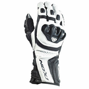 IXON RS MOTO HP Motorcycle Leather Racing Gloves Black/White/Red CE Cat 2