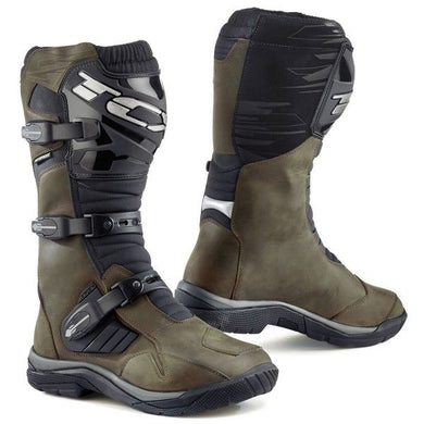 TCX BAJA Waterproof BROWN Leather All Terrain Adventure Motorbike Boots 5-13