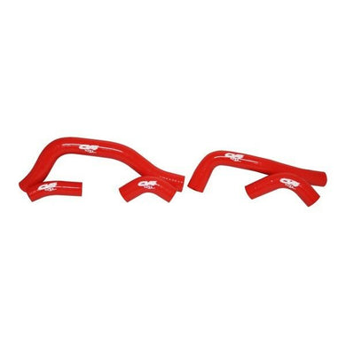 CV4 RADIATOR HOSE 4 PIECE Y KIT HONDA CRF450 06-08 RED