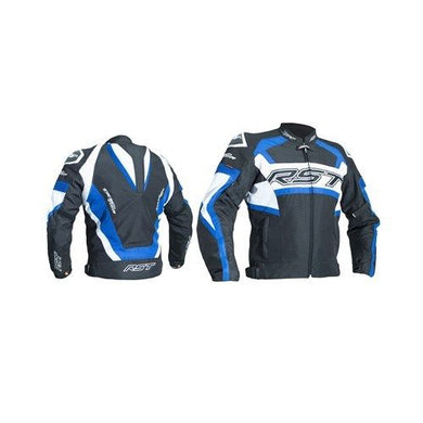 RST TRACTECH EVO R Blue Textile Race Hump Sports Motorbike CE Approved Jacket