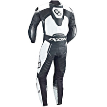 Load image into Gallery viewer, IXON STARBURST Black/White/Silver Leather Motorbike 1PC Racing Suit