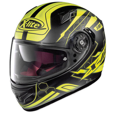 20% OFF Xlite X661 MEDIUM Honeycomb Yellow/Black Motorbike Helmet