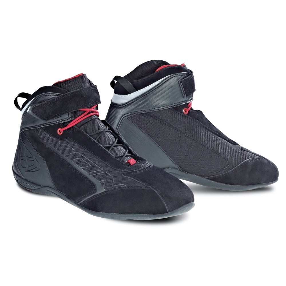 IXON SPEEDER Suede CE Motorcycle/Scooter Sports Ankle Black Boots/Shoes