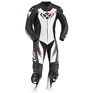 IXON STARBURST 2.0 Black/White/Ducati Red Leather Motorbike 1PC Racing Suit