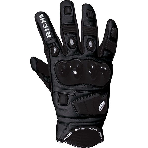 RICHA ROCK Cheap Leather Sports Motorbike Short Racing Gloves Vented Fingers