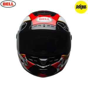 Bell Street 2018 Star Mips Impact Technology Torsion/IOM Motorcycle Helmet