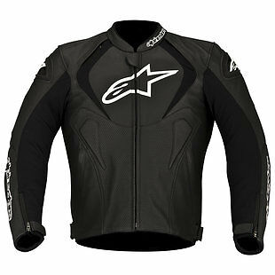 10% OFF Alpinestars JAWS Black Motorbike Leather Sports Jacket