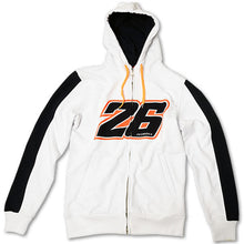 Load image into Gallery viewer, Dani Pedrosa 26 Mens White Hoody/Hoodie Official MotoGP Merchandise