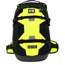 Load image into Gallery viewer, RICHA Maverick Black/Fluo Yellow Motorbike Rucksack Backpack Bag