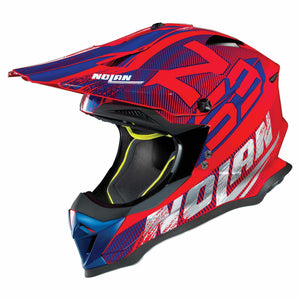 NOLAN N53 Whoop/Sidewinder Motocross MX OffRoad Motorbike Green Lane Peak Helmet