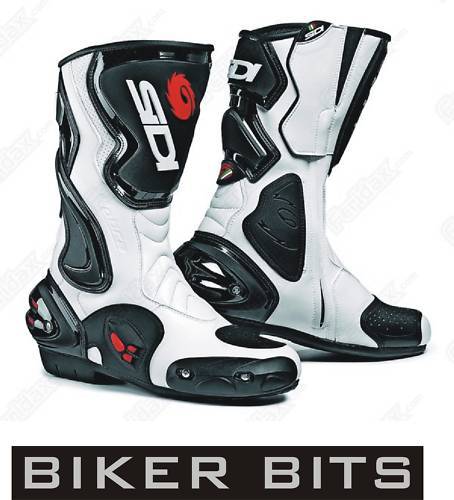 Sidi Cobra White Motorbike/Motorcycle Sport Boots 12/47