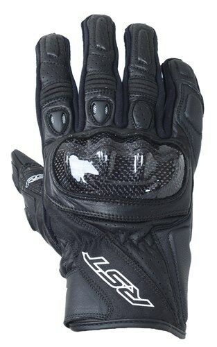 RST STUNT 3 BLACK CE Motorbike Leather Short Sports 2123 Gloves cheap