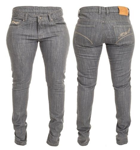 RST LADIES Skinny Fit GREY 2225 ARAMID Denim Armour Jeans for Motorbikes