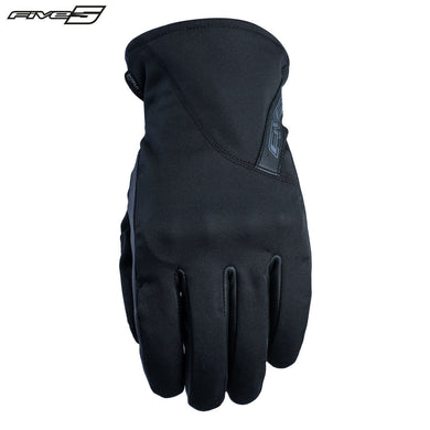 Five MILANO Black Waterproof & Thinsulate 180g Mid Season Motorbike Gloves