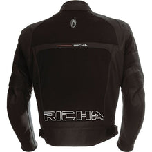 Load image into Gallery viewer, RICHA REX Black Cow Leather &amp; Textile Motorbike Jacket with Detachable 3 Layers