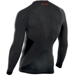 TCX Black Long Sleeve Base Layer Motorcycle/Sports Wicking Breathable Underwear