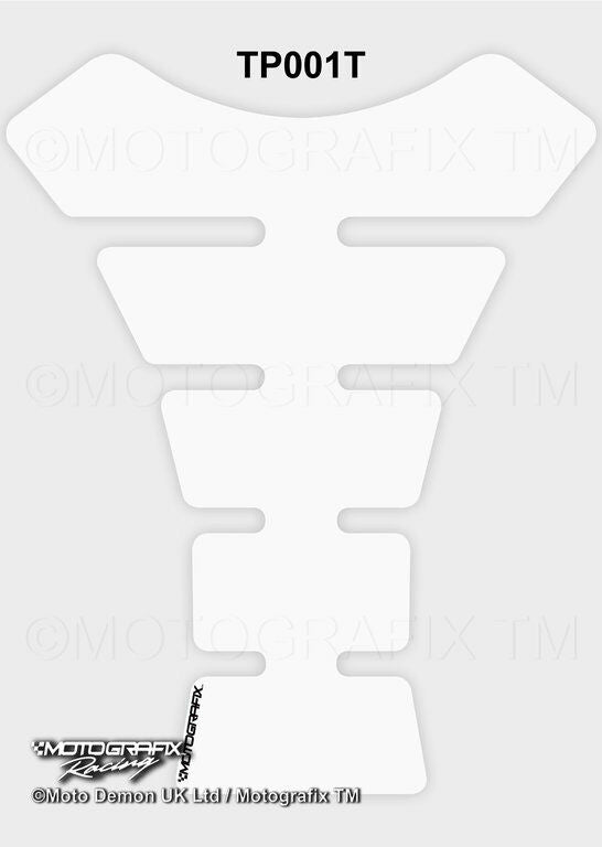 Motografix Universal Plain Transparent Clear Motorbike Tankpad Protector