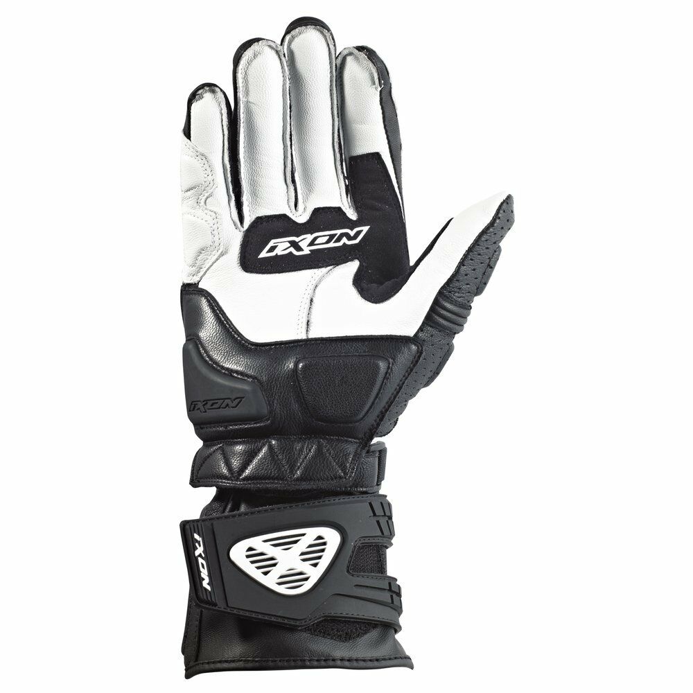 IXON RS MOTO HP Motorcycle Leather Racing Gloves Black/White/Red Ca – Biker Bits Ltd